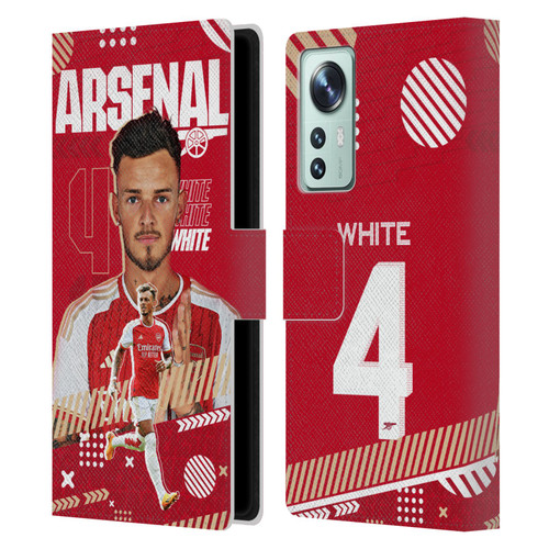 Arsenal FC 2023/24 First Team Ben White Leather Book Wallet Case Cover For Xiaomi 12