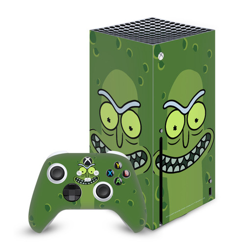Rick And Morty Graphics Pickle Rick Vinyl Sticker Skin Decal Cover for Microsoft Series X Console & Controller