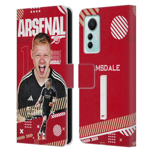 Arsenal FC 2023/24 First Team Aaron Ramsdale Leather Book Wallet Case Cover For Xiaomi 12 Lite