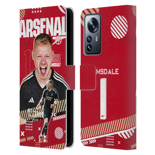 Arsenal FC 2023/24 First Team Aaron Ramsdale Leather Book Wallet Case Cover For Xiaomi 12 Pro
