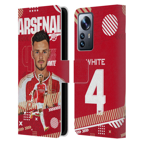 Arsenal FC 2023/24 First Team Ben White Leather Book Wallet Case Cover For Xiaomi 12 Pro