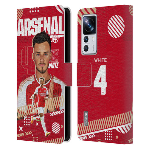 Arsenal FC 2023/24 First Team Ben White Leather Book Wallet Case Cover For Xiaomi 12T Pro