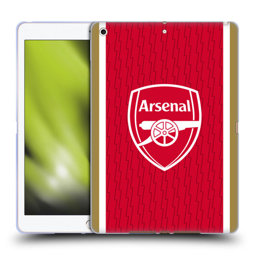 Arsenal FC 2023/24 Crest Kit Home Soft Gel Case for Apple iPad 10.2 2019/2020/2021