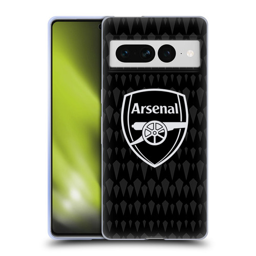 Arsenal FC 2023/24 Crest Kit Home Goalkeeper Soft Gel Case for Google Pixel 7 Pro