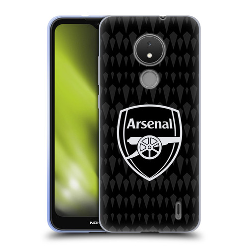 Arsenal FC 2023/24 Crest Kit Home Goalkeeper Soft Gel Case for Nokia C21