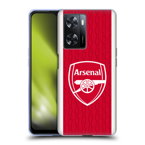 Arsenal FC 2023/24 Crest Kit Home Soft Gel Case for OPPO A57s