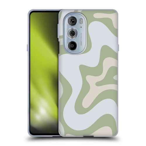 Kierkegaard Design Studio Art Retro Swirl Abstract Sage Soft Gel Case for Motorola Edge X30