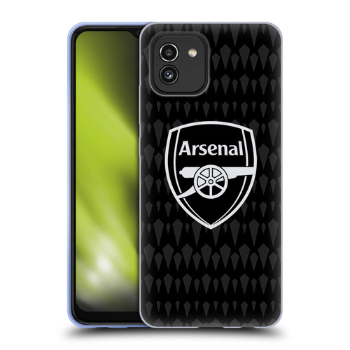 Arsenal FC 2023/24 Crest Kit Home Goalkeeper Soft Gel Case for Samsung Galaxy A03 (2021)