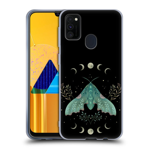 Episodic Drawing Illustration Animals Luna And Moth Soft Gel Case for Samsung Galaxy M30s (2019)/M21 (2020)