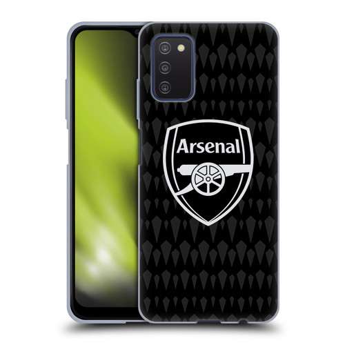 Arsenal FC 2023/24 Crest Kit Home Goalkeeper Soft Gel Case for Samsung Galaxy A03s (2021)