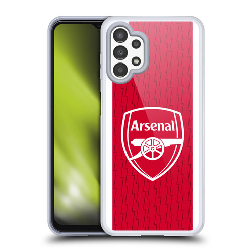 Arsenal FC 2023/24 Crest Kit Home Soft Gel Case for Samsung Galaxy A13 (2022)