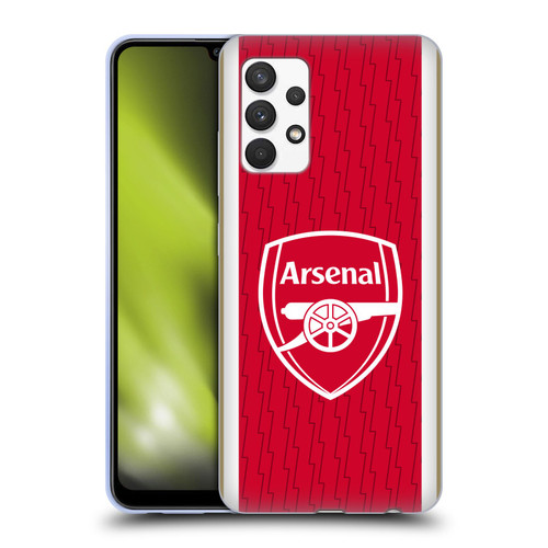 Arsenal FC 2023/24 Crest Kit Home Soft Gel Case for Samsung Galaxy A32 (2021)