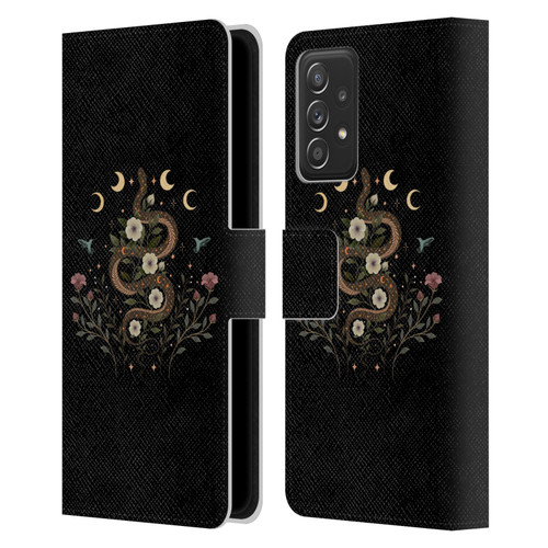 Episodic Drawing Illustration Animals Serpent Spell Leather Book Wallet Case Cover For Samsung Galaxy A53 5G (2022)