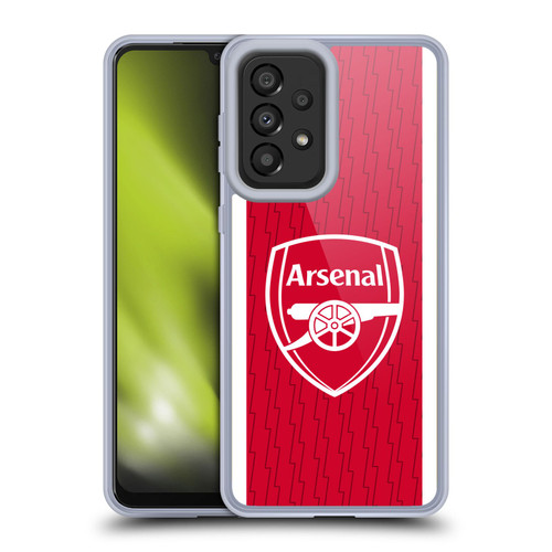 Arsenal FC 2023/24 Crest Kit Home Soft Gel Case for Samsung Galaxy A33 5G (2022)