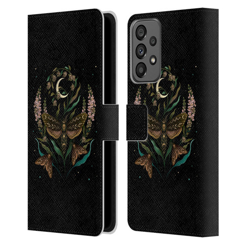 Episodic Drawing Illustration Animals Death Head Leather Book Wallet Case Cover For Samsung Galaxy A73 5G (2022)
