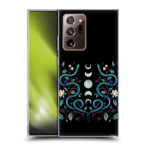 Episodic Drawing Illustration Animals Serpent Moon Soft Gel Case for Samsung Galaxy Note20 Ultra / 5G