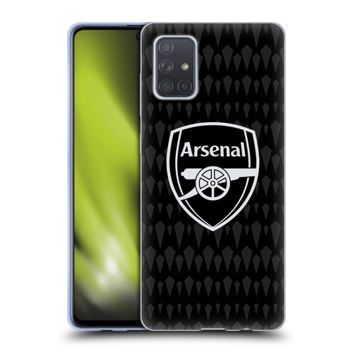 Arsenal FC 2023/24 Crest Kit Home Goalkeeper Soft Gel Case for Samsung Galaxy A71 (2019)