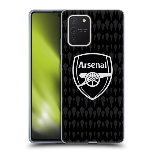 Arsenal FC 2023/24 Crest Kit Home Goalkeeper Soft Gel Case for Samsung Galaxy S10 Lite