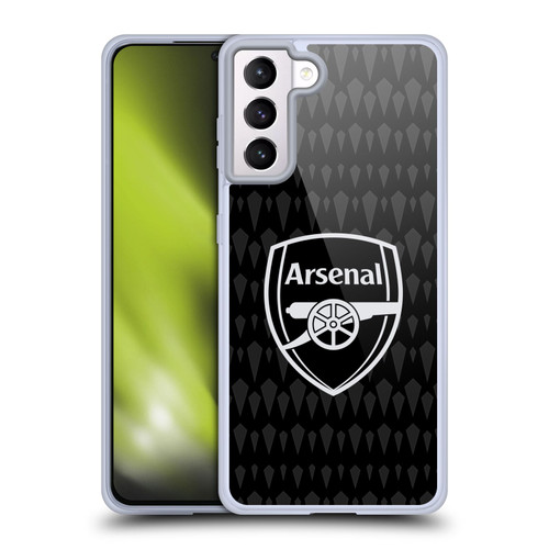 Arsenal FC 2023/24 Crest Kit Home Goalkeeper Soft Gel Case for Samsung Galaxy S21+ 5G