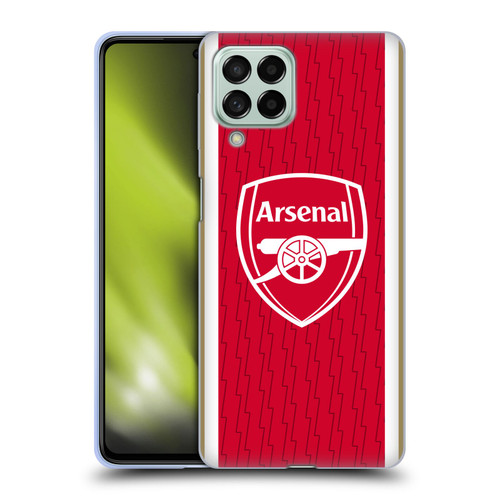 Arsenal FC 2023/24 Crest Kit Home Soft Gel Case for Samsung Galaxy M53 (2022)