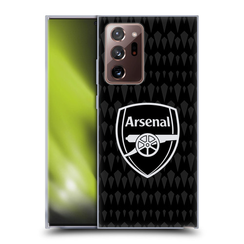 Arsenal FC 2023/24 Crest Kit Home Goalkeeper Soft Gel Case for Samsung Galaxy Note20 Ultra / 5G
