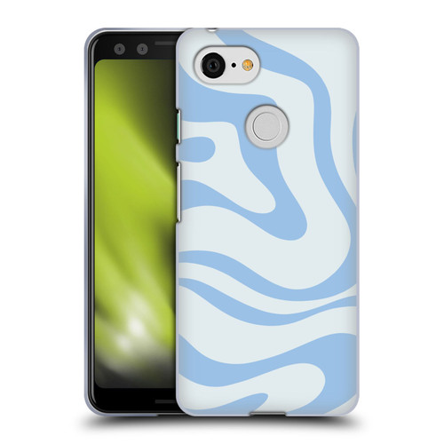 Kierkegaard Design Studio Art Blue Abstract Swirl Pattern Soft Gel Case for Google Pixel 3