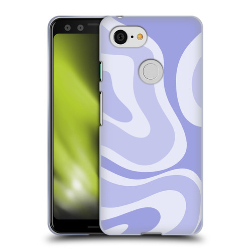 Kierkegaard Design Studio Art Modern Liquid Swirl Purple Soft Gel Case for Google Pixel 3