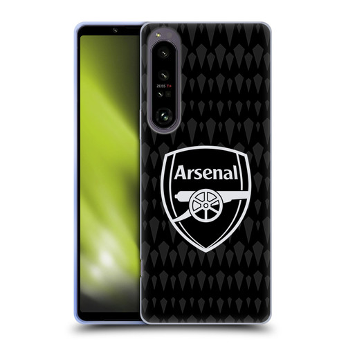 Arsenal FC 2023/24 Crest Kit Home Goalkeeper Soft Gel Case for Sony Xperia 1 IV