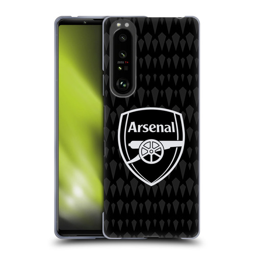 Arsenal FC 2023/24 Crest Kit Home Goalkeeper Soft Gel Case for Sony Xperia 1 III