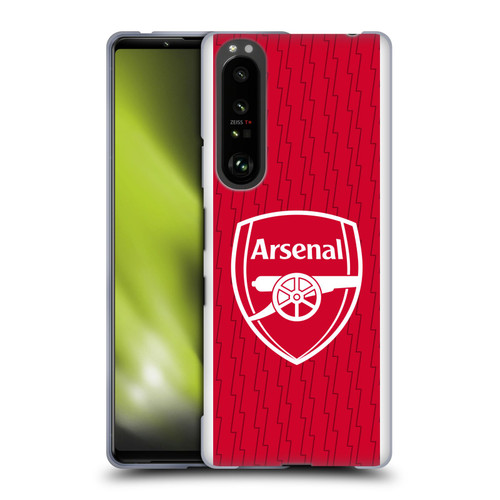 Arsenal FC 2023/24 Crest Kit Home Soft Gel Case for Sony Xperia 1 III