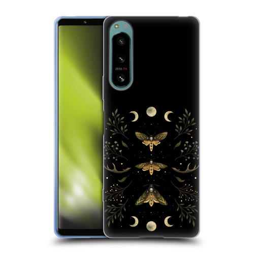 Episodic Drawing Illustration Animals Death Head Moth Night Soft Gel Case for Sony Xperia 5 IV