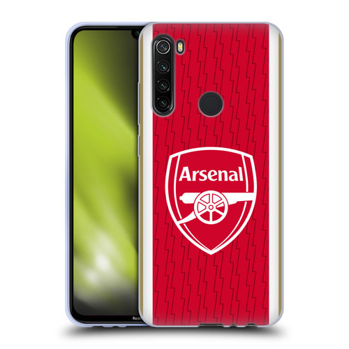 Arsenal FC 2023/24 Crest Kit Home Soft Gel Case for Xiaomi Redmi Note 8T