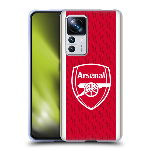 Arsenal FC 2023/24 Crest Kit Home Soft Gel Case for Xiaomi 12T Pro