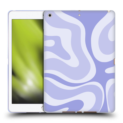 Kierkegaard Design Studio Art Modern Liquid Swirl Purple Soft Gel Case for Apple iPad 10.2 2019/2020/2021
