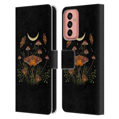 Episodic Drawing Illustration Animals Autumn Light Underwings Leather Book Wallet Case Cover For Samsung Galaxy M13 (2022)