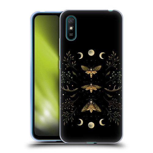Episodic Drawing Illustration Animals Death Head Moth Night Soft Gel Case for Xiaomi Redmi 9A / Redmi 9AT