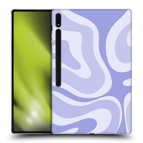 Kierkegaard Design Studio Art Modern Liquid Swirl Purple Soft Gel Case for Samsung Galaxy Tab S8 Ultra