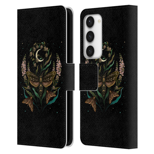 Episodic Drawing Illustration Animals Death Head Leather Book Wallet Case Cover For Samsung Galaxy S23 5G