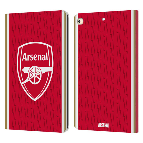 Arsenal FC 2023/24 Crest Kit Home Leather Book Wallet Case Cover For Apple iPad 9.7 2017 / iPad 9.7 2018