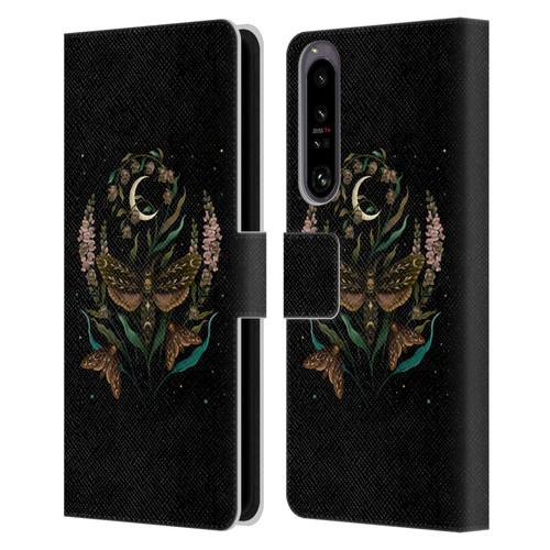 Episodic Drawing Illustration Animals Death Head Leather Book Wallet Case Cover For Sony Xperia 1 IV
