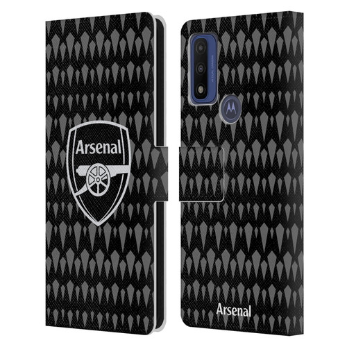 Arsenal FC 2023/24 Crest Kit Home Goalkeeper Leather Book Wallet Case Cover For Motorola G Pure