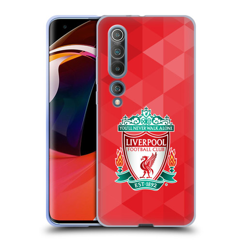 Liverpool Football Club Crest 1 Red Geometric 1 Soft Gel Case for Xiaomi Mi 10 5G / Mi 10 Pro 5G