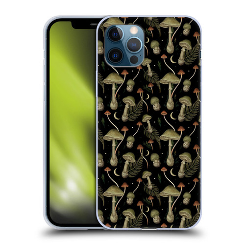 Episodic Drawing Pattern Death Cap Soft Gel Case for Apple iPhone 12 / iPhone 12 Pro