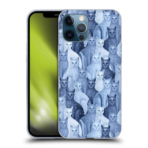 Episodic Drawing Pattern Cats Soft Gel Case for Apple iPhone 12 Pro Max