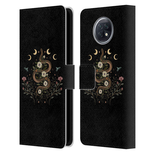Episodic Drawing Illustration Animals Serpent Spell Leather Book Wallet Case Cover For Xiaomi Redmi Note 9T 5G