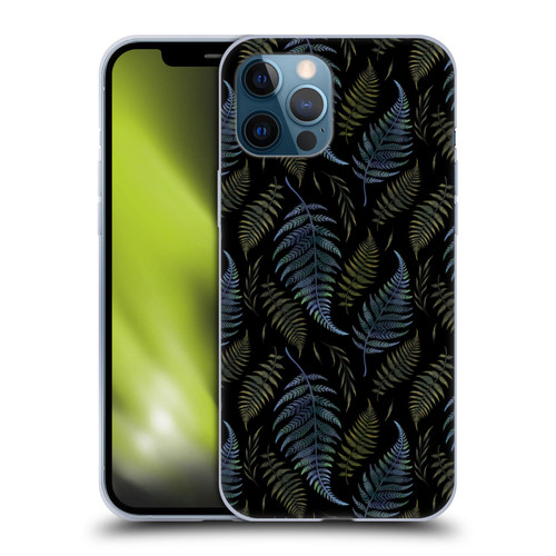 Episodic Drawing Pattern Leaves Soft Gel Case for Apple iPhone 12 Pro Max
