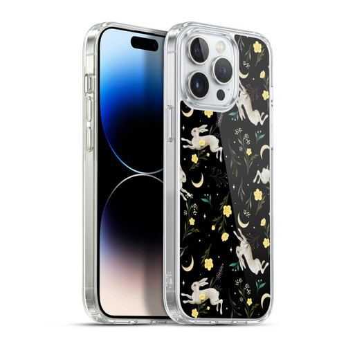 Episodic Drawing Pattern Bunny Night Soft Gel Case for Apple iPhone 13 Pro Max & MagSafe