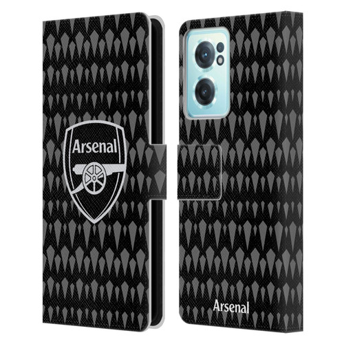 Arsenal FC 2023/24 Crest Kit Home Goalkeeper Leather Book Wallet Case Cover For OnePlus Nord CE 2 5G