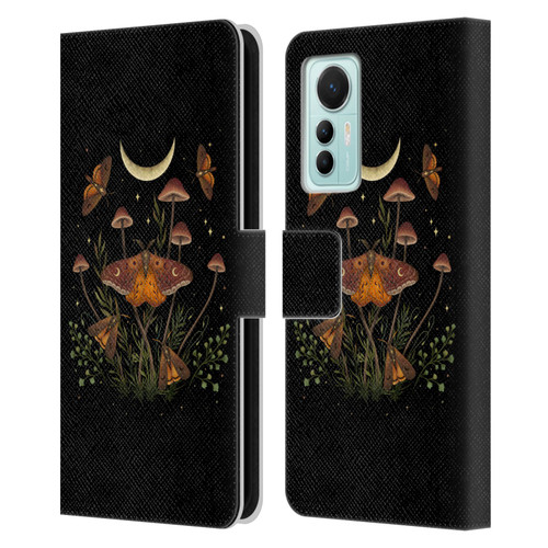 Episodic Drawing Illustration Animals Autumn Light Underwings Leather Book Wallet Case Cover For Xiaomi 12 Lite