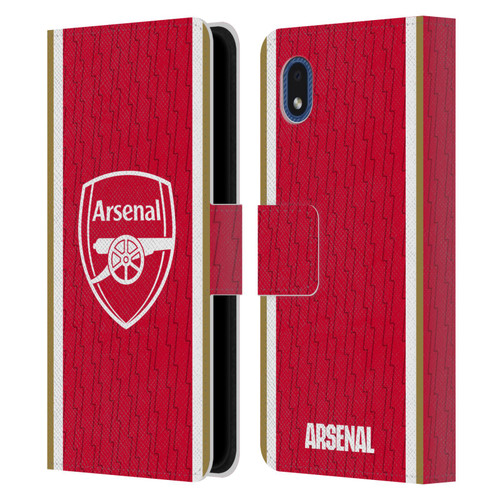 Arsenal FC 2023/24 Crest Kit Home Leather Book Wallet Case Cover For Samsung Galaxy A01 Core (2020)